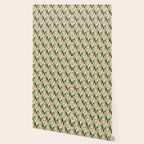 a lot of flowers for art deco green Wallpaper Gallery Image 2