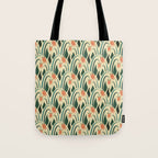 a lot of flowers for art deco green Tote Bag Gallery Image 1