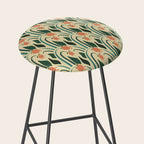 a lot of flowers for art deco green Stool Gallery Image 2