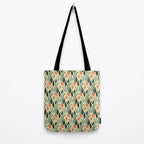 a lot of flowers for art deco green Tote Bag Gallery Image 2