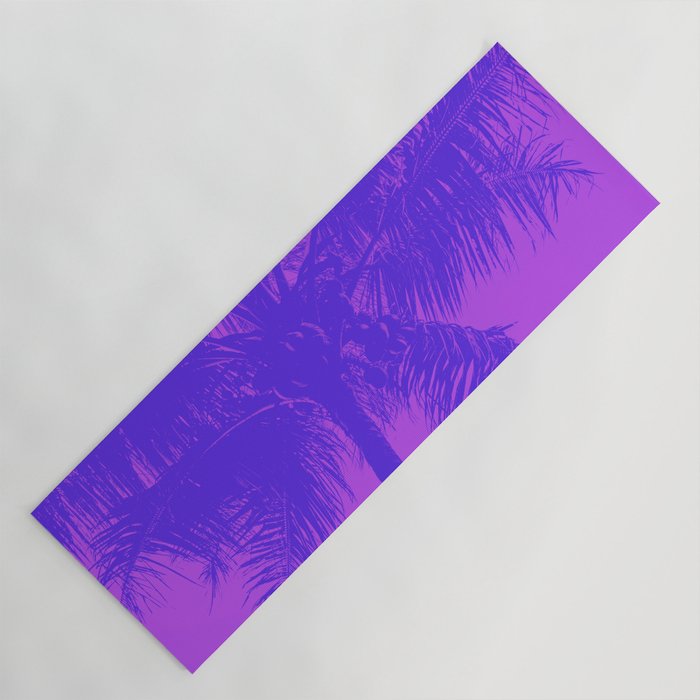 Palm Tree Pink Purple Summer Beach Yoga Mat Gallery Image 1