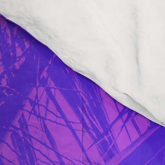 Palm Tree Pink Purple Summer Beach Comforter Gallery Image 4