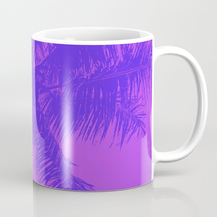 Palm Tree Pink Purple Summer Beach Coffee Mug Gallery Image 1