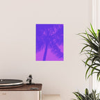 Palm Tree Pink Purple Summer Beach Poster Gallery Image 2