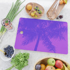 Palm Tree Pink Purple Summer Beach Cutting Board Gallery Image 2