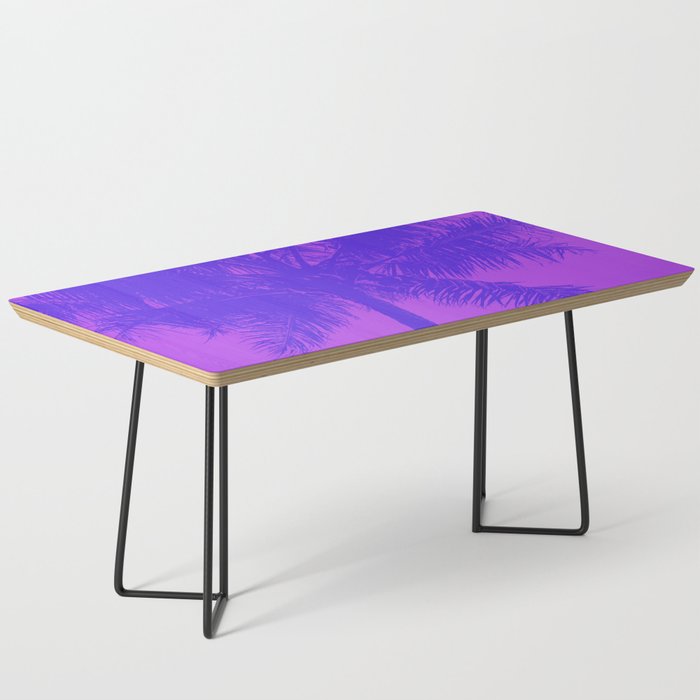 Palm Tree Pink Purple Summer Beach Coffee Table Gallery Image 1