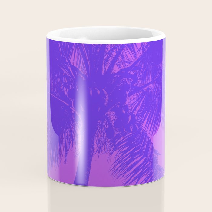 Palm Tree Pink Purple Summer Beach Coffee Mug Gallery Image 4