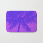 Palm Tree Pink Purple Summer Beach Bath Mat Gallery Image 1