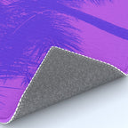 Palm Tree Pink Purple Summer Beach Rug Gallery Image 4