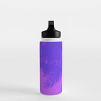 Palm Tree Pink Purple Summer Beach Water Bottle Gallery Image 3