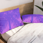 Palm Tree Pink Purple Summer Beach Pillow Sham Gallery Image 2
