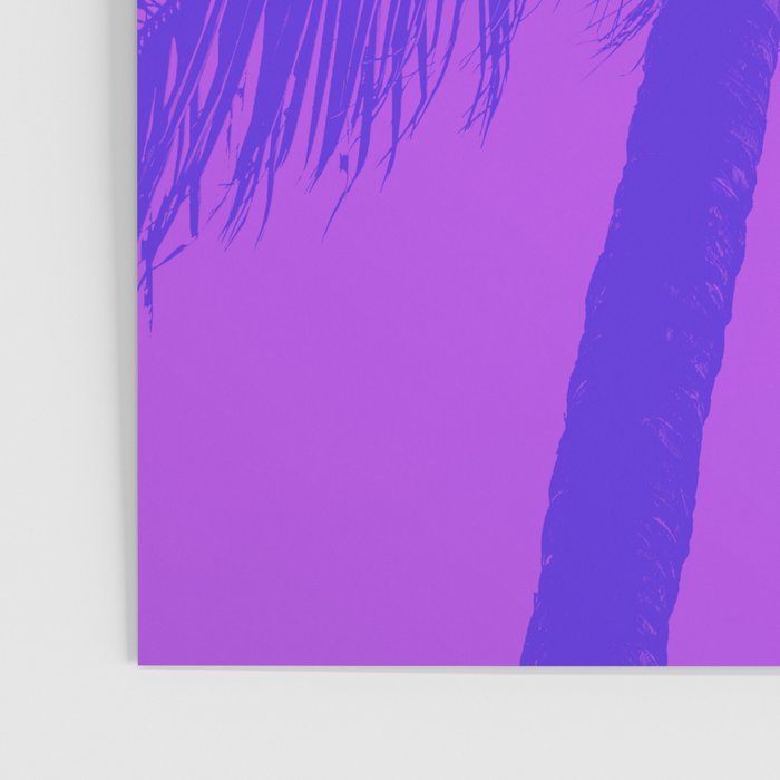 Palm Tree Pink Purple Summer Beach Poster Gallery Image 3