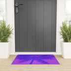 Palm Tree Pink Purple Summer Beach Welcome Mat Gallery Image 3