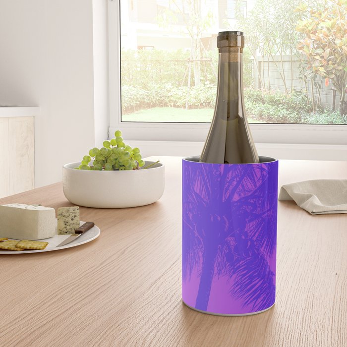 Palm Tree Pink Purple Summer Beach Wine Chiller Gallery Image 4