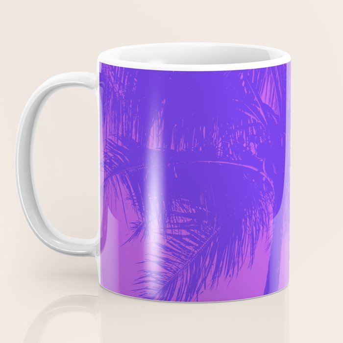 Palm Tree Pink Purple Summer Beach Coffee Mug Gallery Image 3