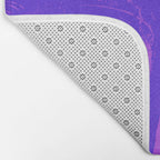 Palm Tree Pink Purple Summer Beach Bath Mat Gallery Image 2