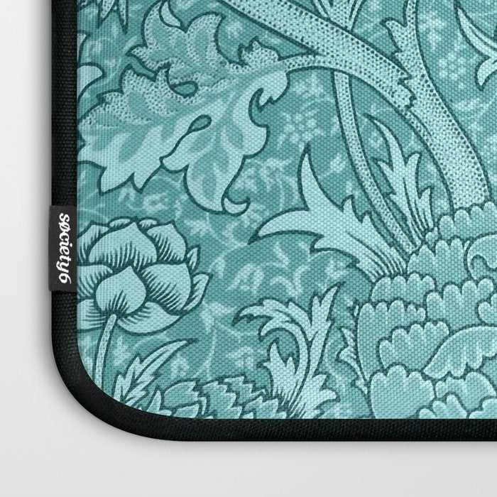 William Morris "Cray" 8. turquoise Laptop Sleeve Gallery Image 3