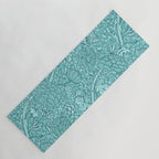 William Morris "Cray" 8. turquoise Yoga Mat Gallery Image 1