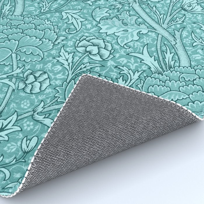 William Morris "Cray" 8. turquoise Rug Gallery Image 4