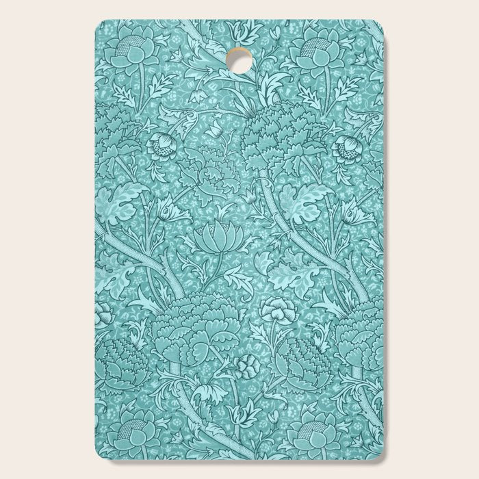 William Morris "Cray" 8. turquoise Cutting Board Gallery Image 1