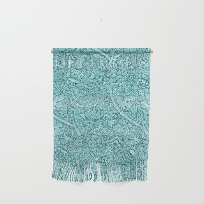 William Morris "Cray" 8. turquoise Wall Hanging Gallery Image 1