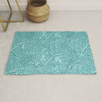 William Morris "Cray" 8. turquoise Rug Gallery Image 1
