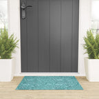 William Morris "Cray" 8. turquoise Welcome Mat Gallery Image 3