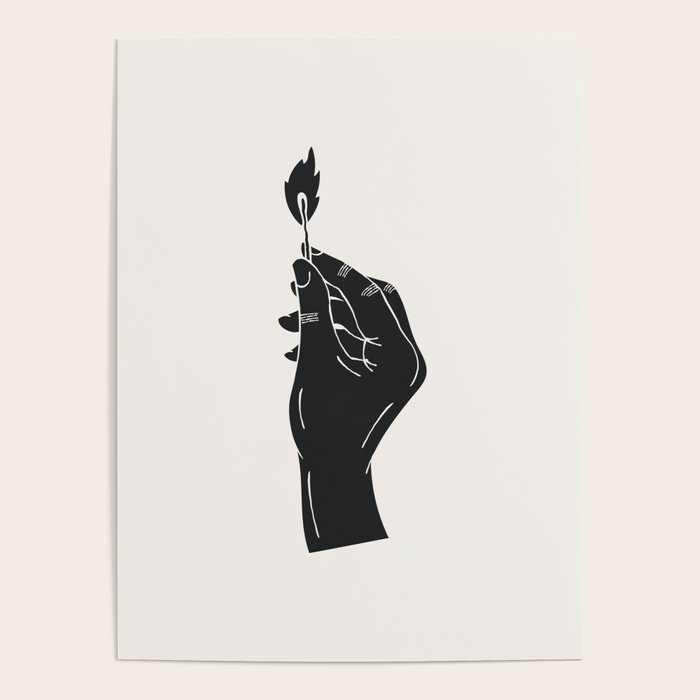 Strike a Light White Background Poster Gallery Image 1