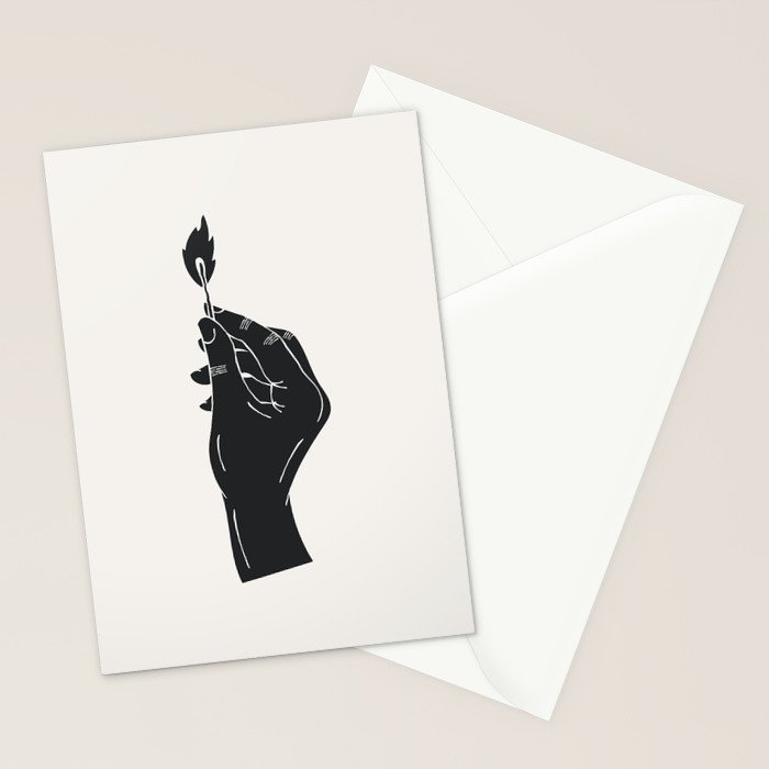 Strike a Light White Background Stationery Card Gallery Image 2