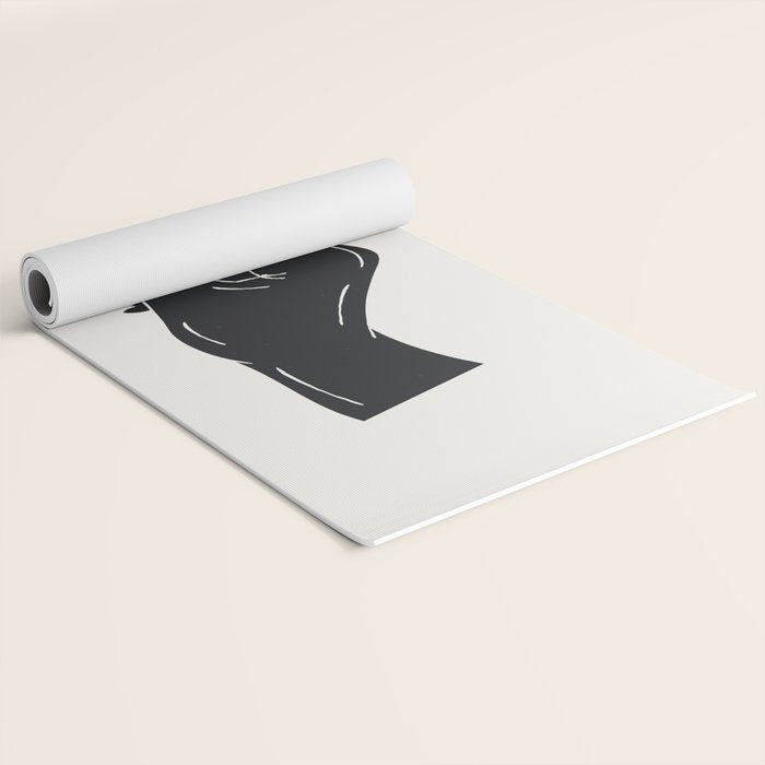 Strike a Light White Background Yoga Mat Gallery Image 2