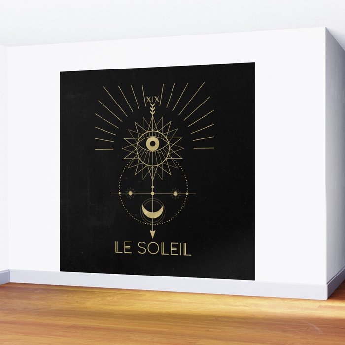 Le Soleil or The Sun Tarot Wall Mural Gallery Image 2