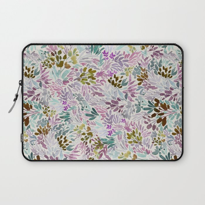 Beige Tory Flowers Laptop Sleeve Gallery Image 1