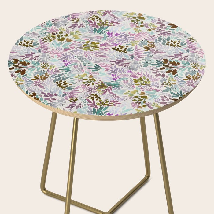 Beige Tory Flowers Side Table Gallery Image 2