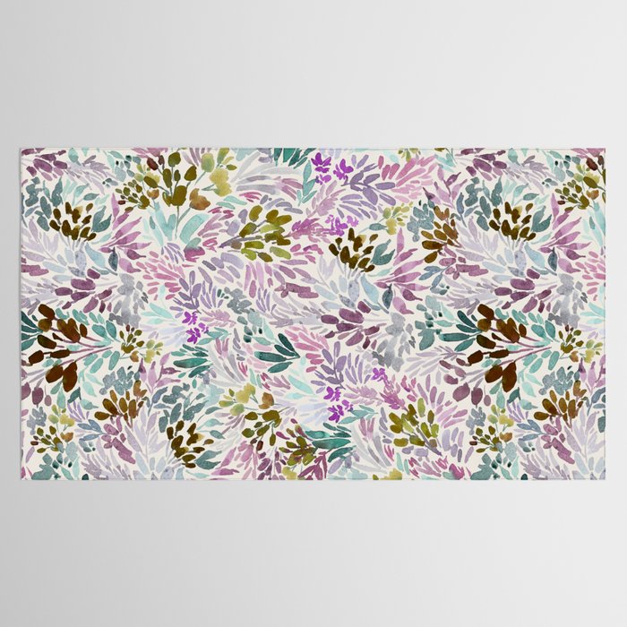 Beige Tory Flowers Tablecloth Gallery Image 2