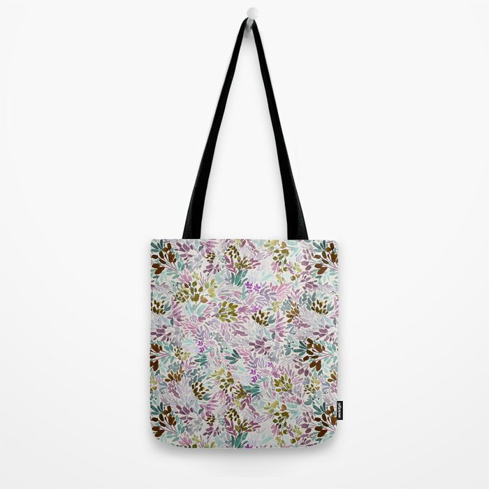 Beige Tory Flowers Tote Bag Gallery Image 2