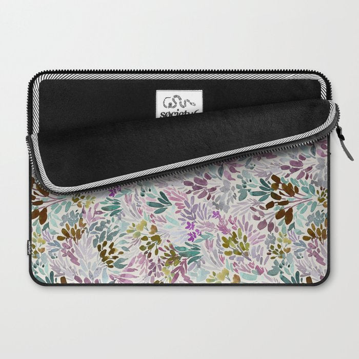 Beige Tory Flowers Laptop Sleeve Gallery Image 2