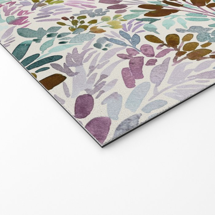 Beige Tory Flowers Welcome Mat Gallery Image 2