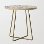 Beige Tory Flowers Side Table Gallery Image 1