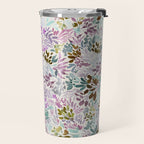 Beige Tory Flowers Travel Mug Gallery Image 2