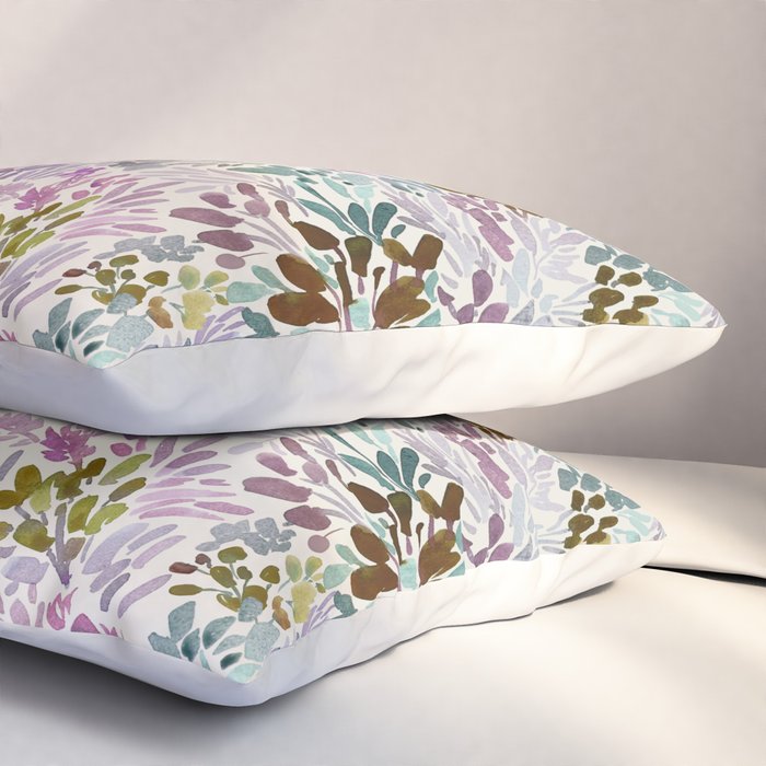 Beige Tory Flowers Pillow Sham Gallery Image 3