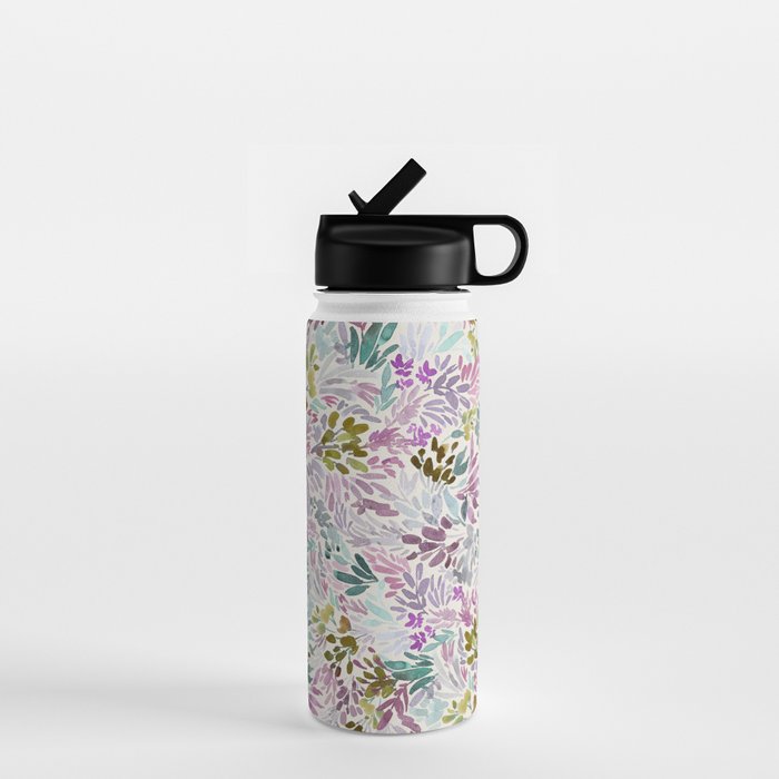 Beige Tory Flowers Water Bottle Gallery Image 1