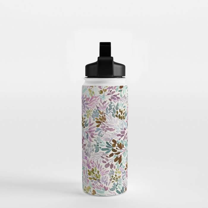 Beige Tory Flowers Water Bottle Gallery Image 2