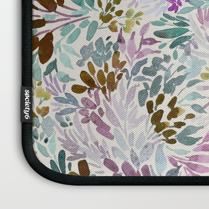 Beige Tory Flowers Laptop Sleeve Gallery Image 3