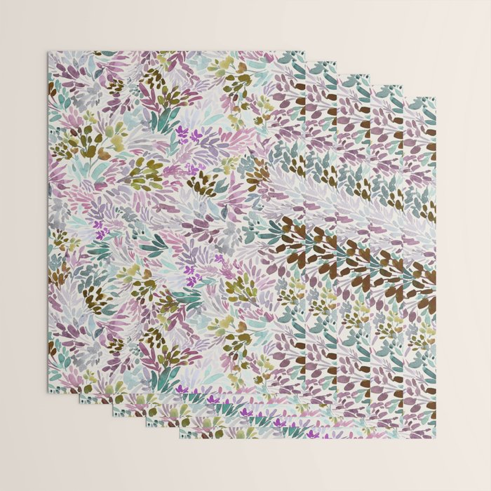 Beige Tory Flowers Wrapping Paper Gallery Image 3