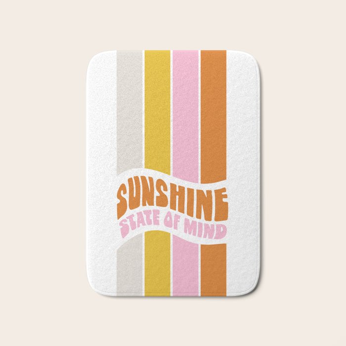 sunshine state of mind, type Bath Mat Gallery Image 1