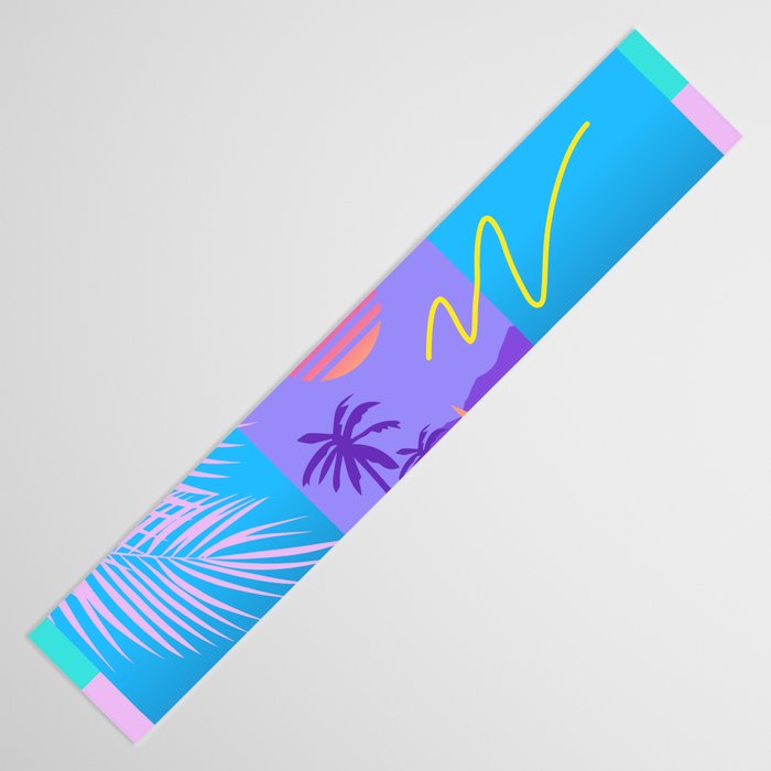 Memphis pattern 80 - 80s / 90s Retro / summer palm tree Table Runner Gallery Image 3