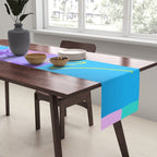Memphis pattern 80 - 80s / 90s Retro / summer palm tree Table Runner Gallery Image 2