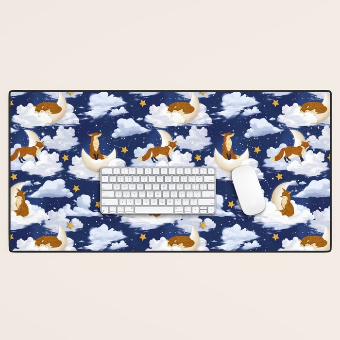 Enchanted Fox Moons Desk Mat Gallery Image 1