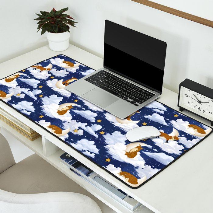 Enchanted Fox Moons Desk Mat Gallery Image 2