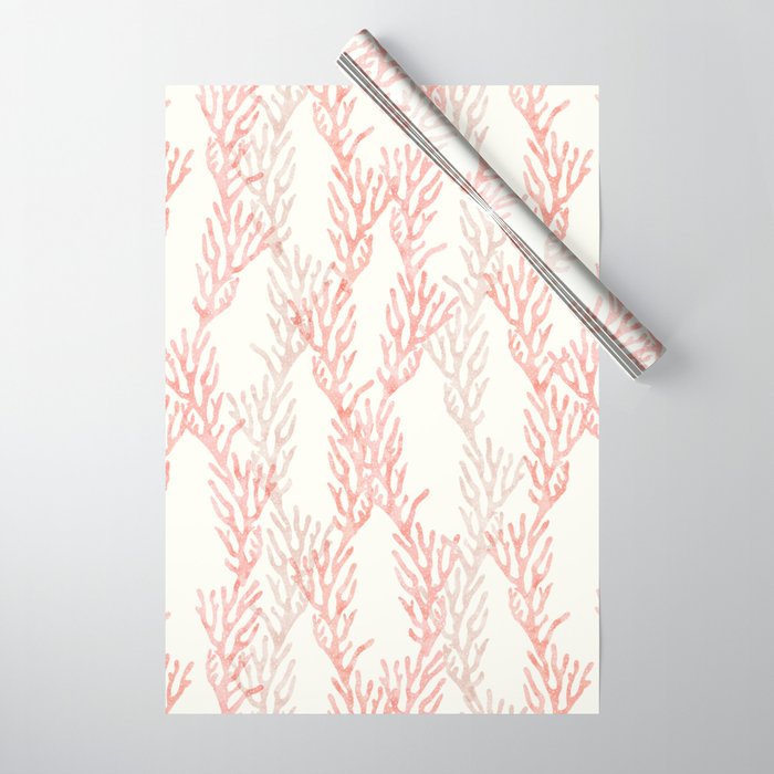 coral - warm pink Wrapping Paper Gallery Image 1